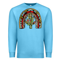 Ocean Blue christmas cactus rainbow Premium Sweatshirt - JahusDesignShop