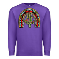 Purple christmas cactus rainbow Premium Sweatshirt - JahusDesignShop