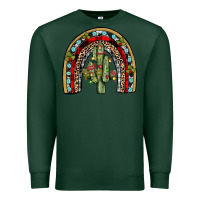 Sports Green christmas cactus rainbow Premium Sweatshirt - JahusDesignShop