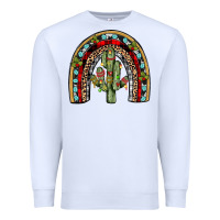 White christmas cactus rainbow Premium Sweatshirt - JahusDesignShop