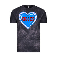Cloud Black valentine's day hearts Vintage Tee - FaDigitalArtStudio