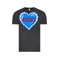 Vintage Black valentine's day hearts Vintage Tee - FaDigitalArtStudio