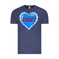 Vintage Denim valentine's day hearts Vintage Tee - FaDigitalArtStudio