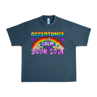 Midnight Navy Lgbtq Acceptance Will Calm Your Soul Urban Heavy Tee - BundleAndBundleShop