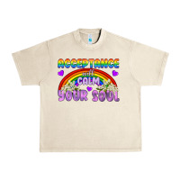 Sandshell Lgbtq Acceptance Will Calm Your Soul Urban Heavy Tee - BundleAndBundleShop