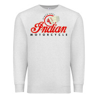 Oatmeal Heather motorcycle racing indian Premium Sweatshirt - linhVisuals