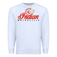 White motorcycle racing indian Premium Sweatshirt - linhVisuals