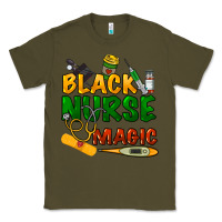 Army Green Black Nurse magic Classic Tee - HowdyJamesFarm