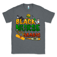Charcoal Heather Black Nurse magic Classic Tee - HowdyJamesFarm