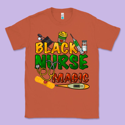 Black Nurse Magic Classic Tee Designed By Howdyjamesfarm