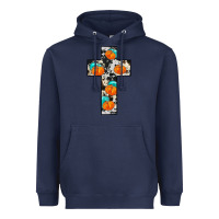 Navy pumpkin cross Heavyweight Hoodie - JahusDesignShop