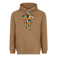 Pumpkin Cross Heavyweight Hoodie | Teevron