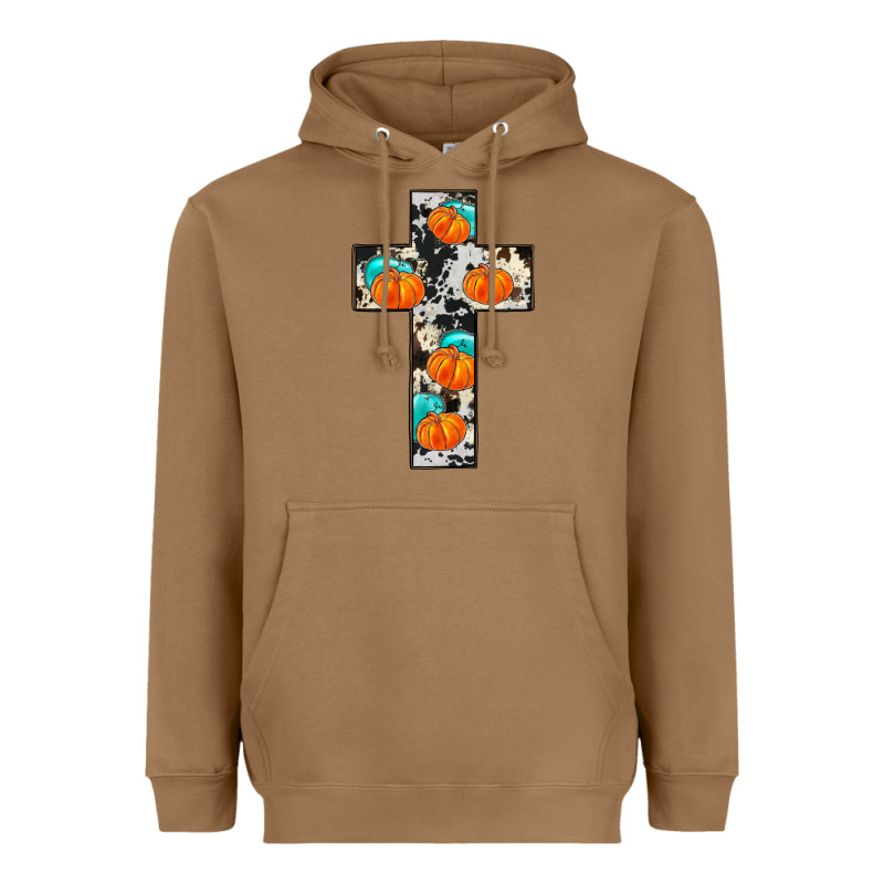 Pumpkin Cross Heavyweight Hoodie by JahusDesignShop | Teevron
