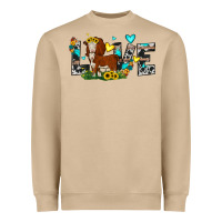 Mushroom love western cow Heavyweight Sweatshirt - JahusDesignShop