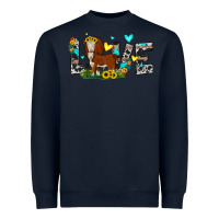 Navy love western cow Heavyweight Sweatshirt - JahusDesignShop