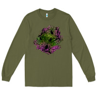 Army Green halloween patch Long Sleeve Tee - BundleAndBundleShop