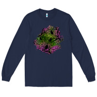 Navy halloween patch Long Sleeve Tee - BundleAndBundleShop