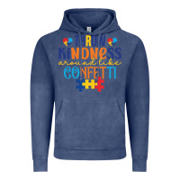 Vintage Denim Throw kindness around like confetti Vintage Hoodie - CowhideDigitalArt