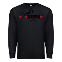 Black double deuce live music Premium Sweatshirt - linhVisuals