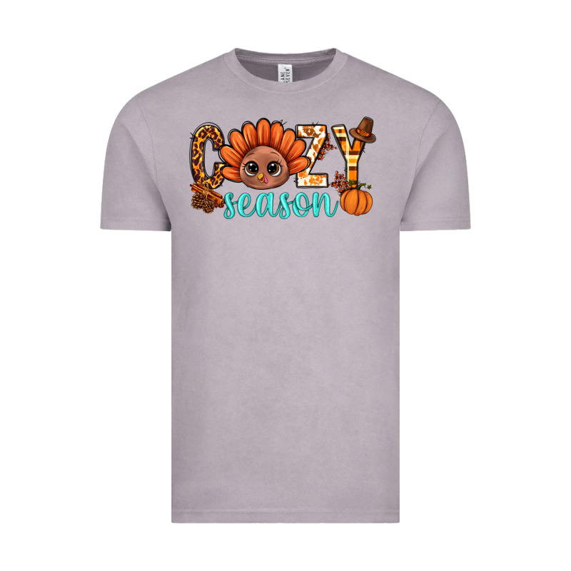 Turkey Cozy Season Thanksgiving Bbs Vintage Tee by BundleAndBundleShop | Teevron