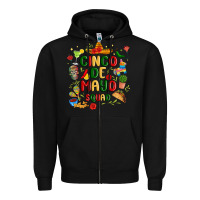 Black cinco de mayo squad Zipper Hoodie - JahusDesignShop