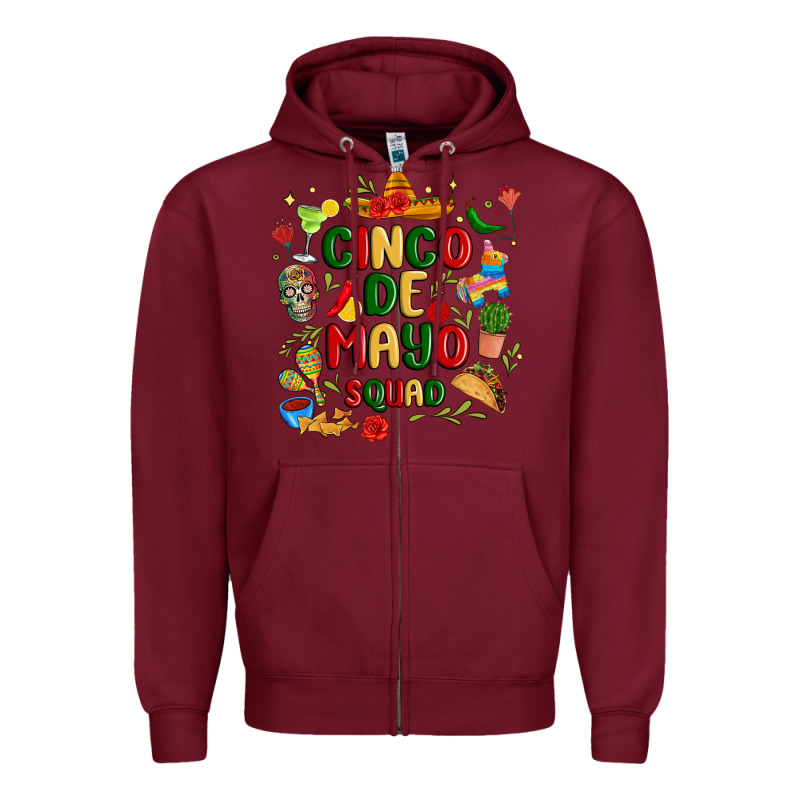 Cinco De Mayo Squad Zipper Hoodie by JahusDesignShop | Teevron
