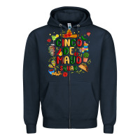 Navy cinco de mayo squad Zipper Hoodie - JahusDesignShop