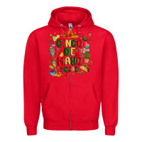Red cinco de mayo squad Zipper Hoodie - JahusDesignShop