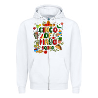 White cinco de mayo squad Zipper Hoodie - JahusDesignShop