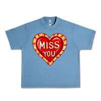 Pebble Blue valentine's day hearts 6 Urban Heavy Tee - FaDigitalArtStudio