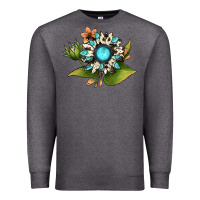 Charcoal Heather gemstone sunflower Premium Sweatshirt - JahusDesignShop