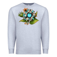 Heather Grey gemstone sunflower Premium Sweatshirt - JahusDesignShop
