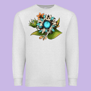 Gemstone Sunflower Premium Sweatshirt Designed By Jahusdesignshop
