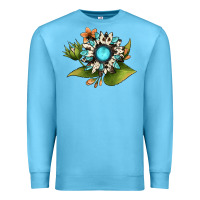 Ocean Blue gemstone sunflower Premium Sweatshirt - JahusDesignShop