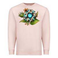 Pale Pink gemstone sunflower Premium Sweatshirt - JahusDesignShop