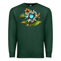 Sports Green gemstone sunflower Premium Sweatshirt - JahusDesignShop