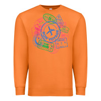 Carrot bon voyage travel stamp t shirt Premium Sweatshirt - linhVisuals