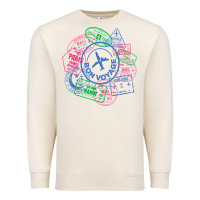 Sandshell bon voyage travel stamp t shirt Premium Sweatshirt - linhVisuals