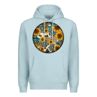 Blue Mist western pattern circle earrings Premium Hoodie - Jasminsmagicworld