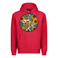 Cardinal western pattern circle earrings Premium Hoodie - Jasminsmagicworld