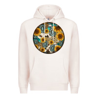 Pale Pink western pattern circle earrings Premium Hoodie - Jasminsmagicworld
