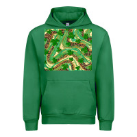 Emerald shamrock leopard Urban Hoodie - RanaPortraitStore