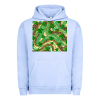 Pigment Grape Ice shamrock leopard Urban Hoodie - RanaPortraitStore