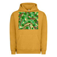 Pigment Peanut Butter shamrock leopard Urban Hoodie - RanaPortraitStore