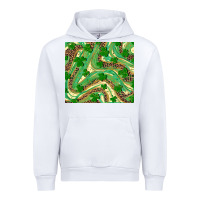 White shamrock leopard Urban Hoodie - RanaPortraitStore