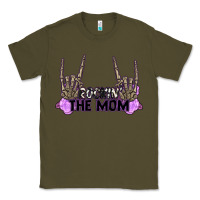 Army Green Rockin' the Mom Classic Tee - CowGirlArtShop