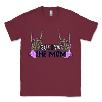 Burgundy Rockin' the Mom Classic Tee - CowGirlArtShop