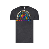Vintage Black Autism Awareness rainbow Vintage Tee - FaDigitalArtStudio