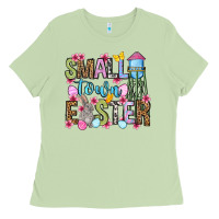 Matcha Easter Day Small town Easter Ladies Tee - OliviaCreatesArt