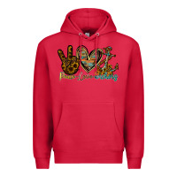 Cardinal peace love anchors Premium Hoodie - RacoonDesign